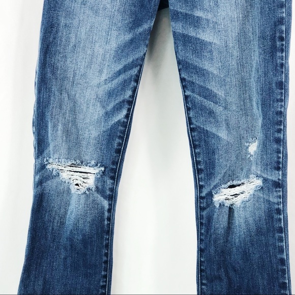 SALE Abercrombie & Fitch Dark Wash Distress Jean - Picture 3 of 6